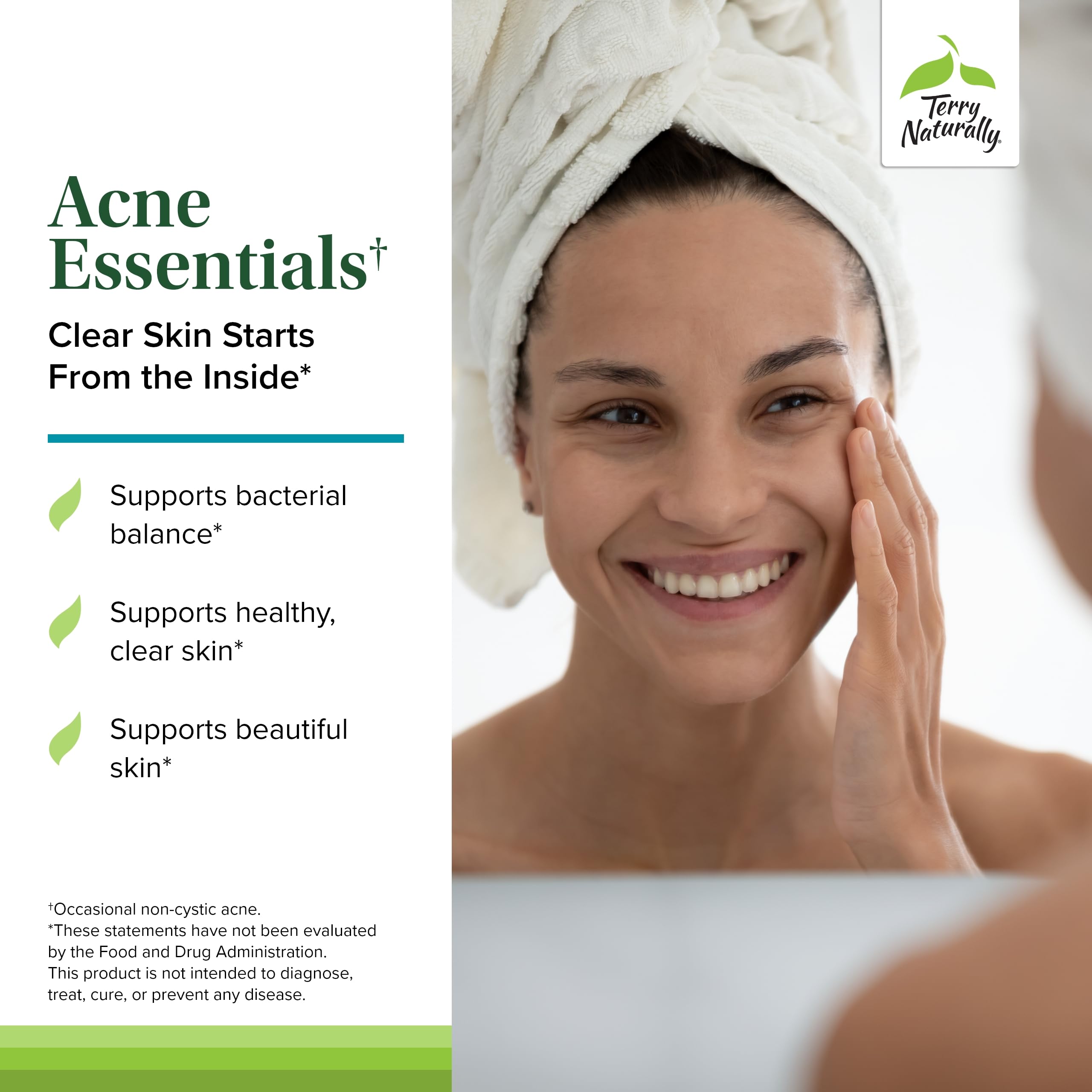 Illustration of skin health and clear skin concepts