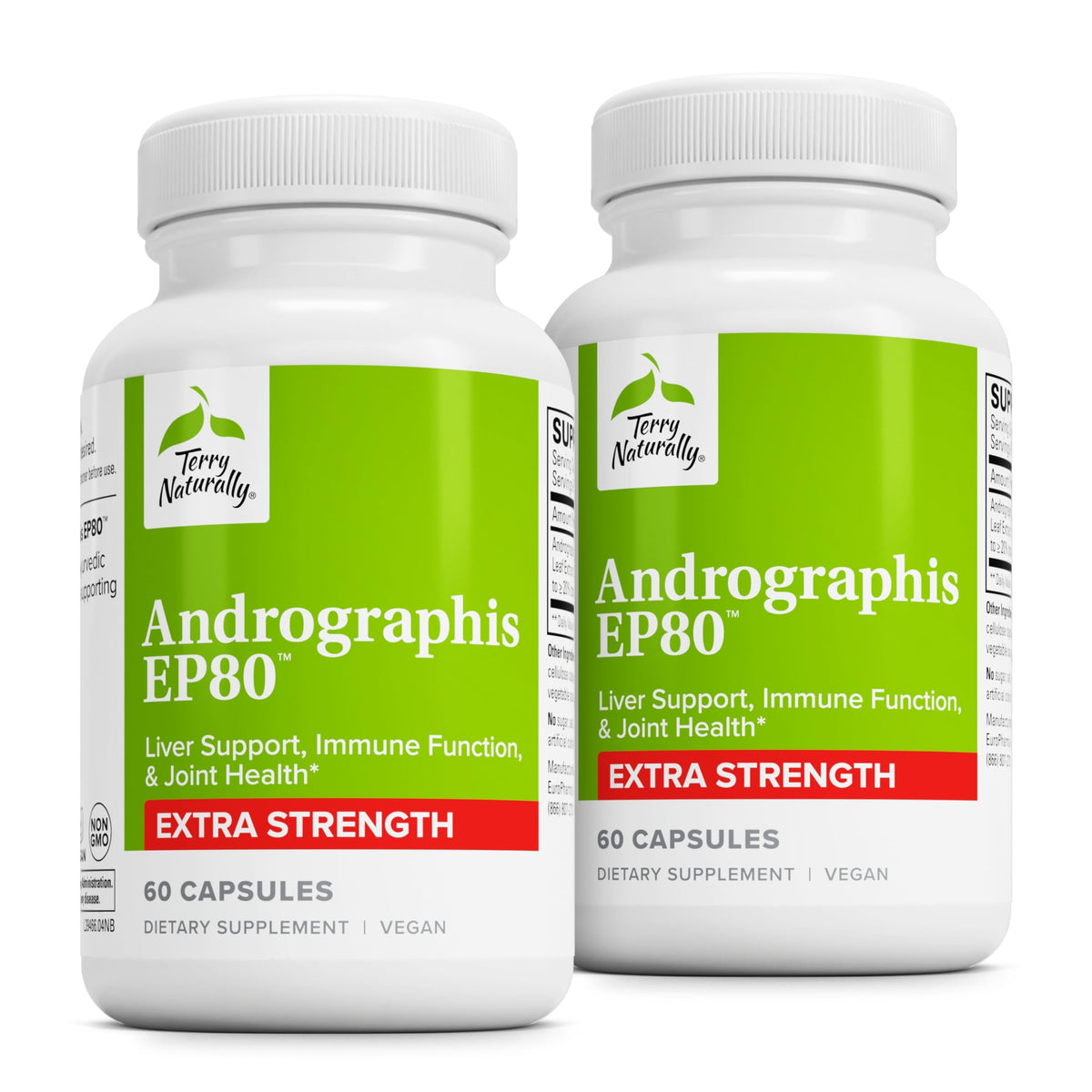 Terry Naturally Andrographis EP80 Extra Strength bottle with label