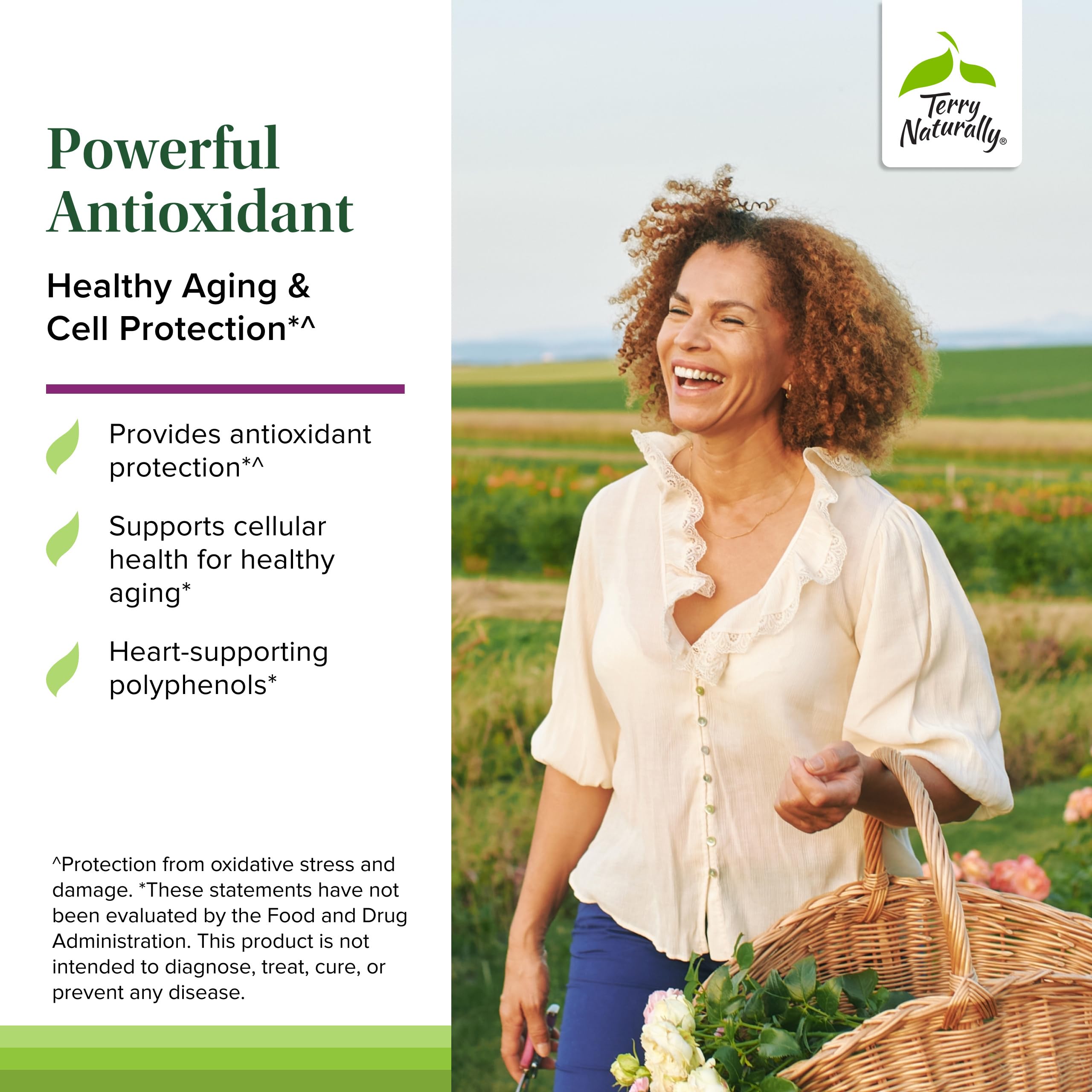 Close-up of Aronia Berry 300 capsules with label