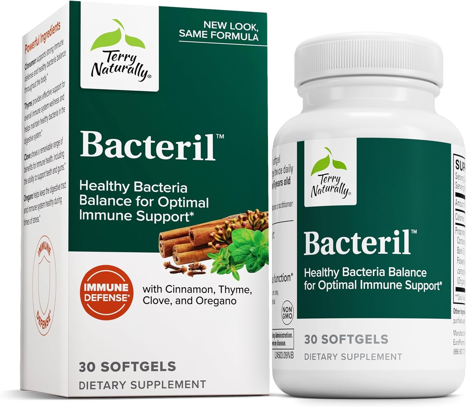 Terry Naturally Bacteril bottle and label