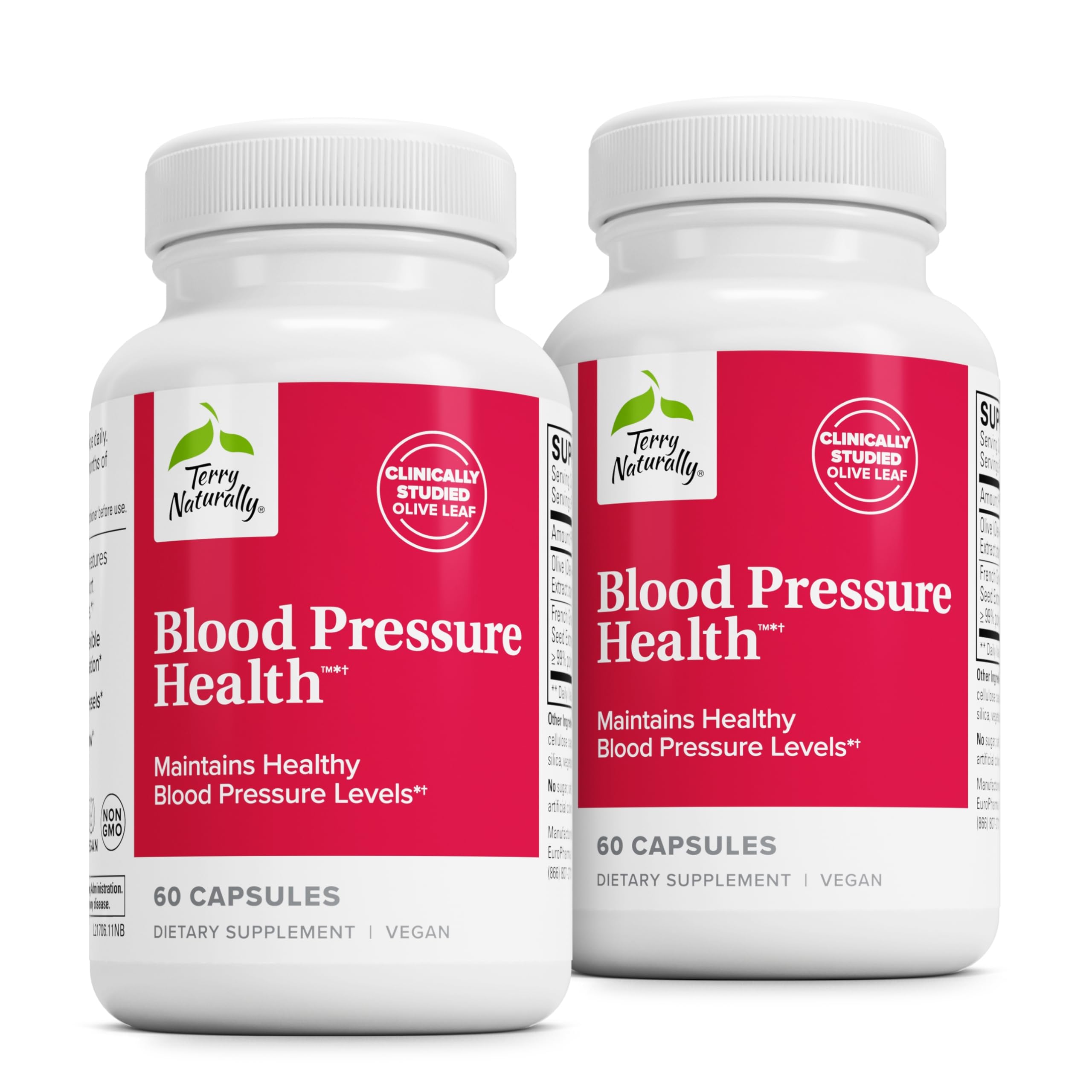 Bottle of Terry Naturally Blood Pressure Health with label