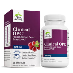 Bottle of Terry Naturally Clinical OPC softgels for cardiovascular and immune support