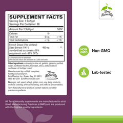 Close-up of French grape seed extract used in the OPC supplement