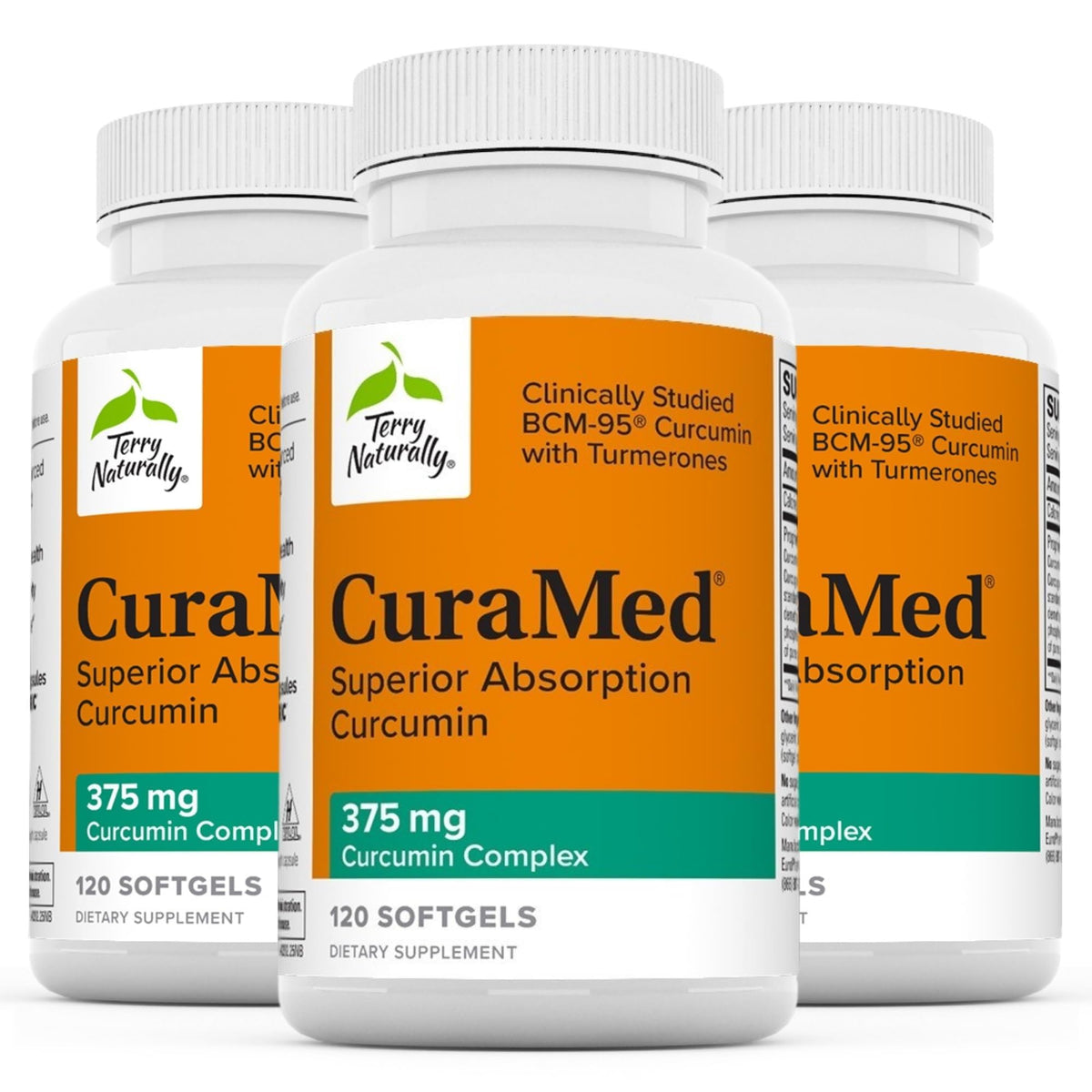 Terry Naturally CuraMed 375mg bottle with label