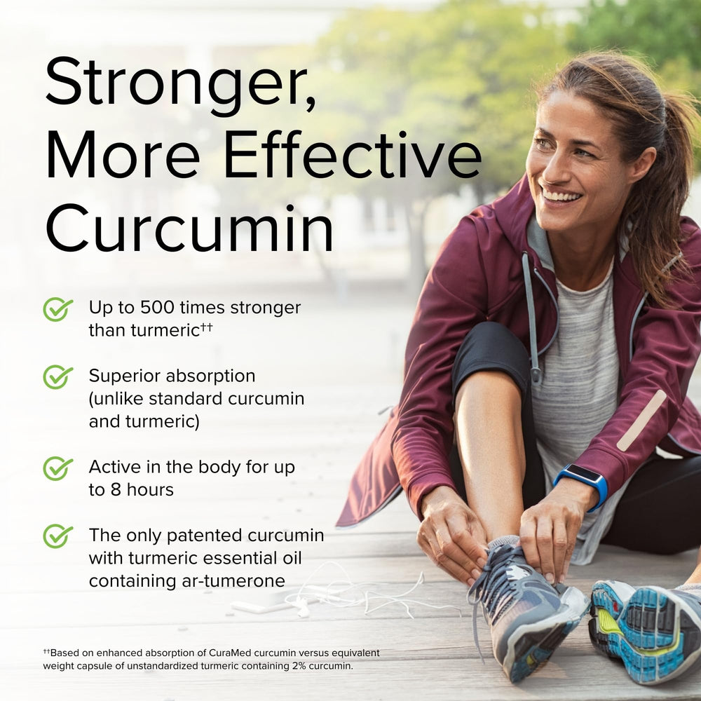 Pack of 3 CuraMed 375mg bottles