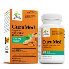 Front view of Terry Naturally CuraMed 375mg bottle