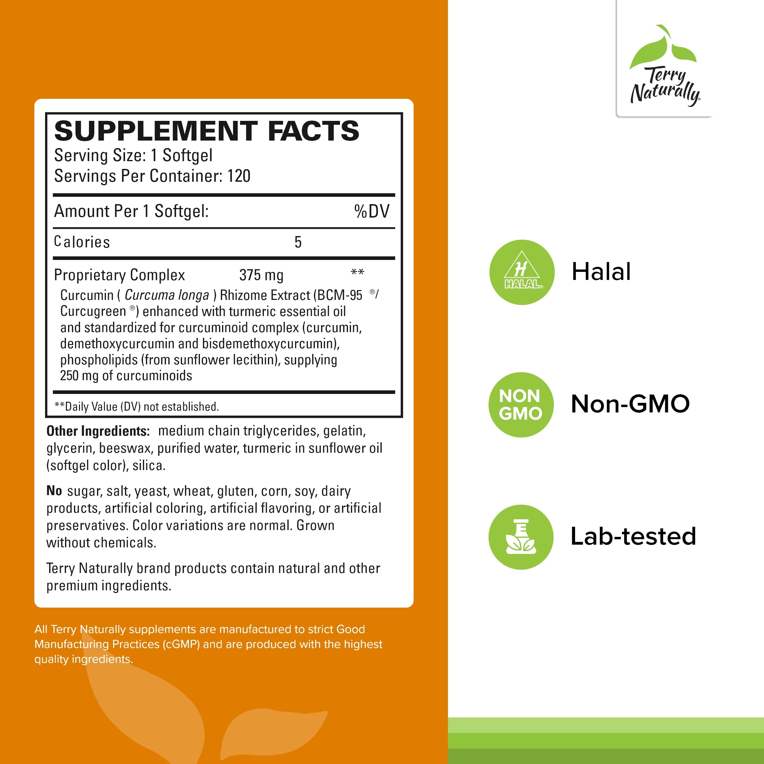 CuraMed 375mg product label