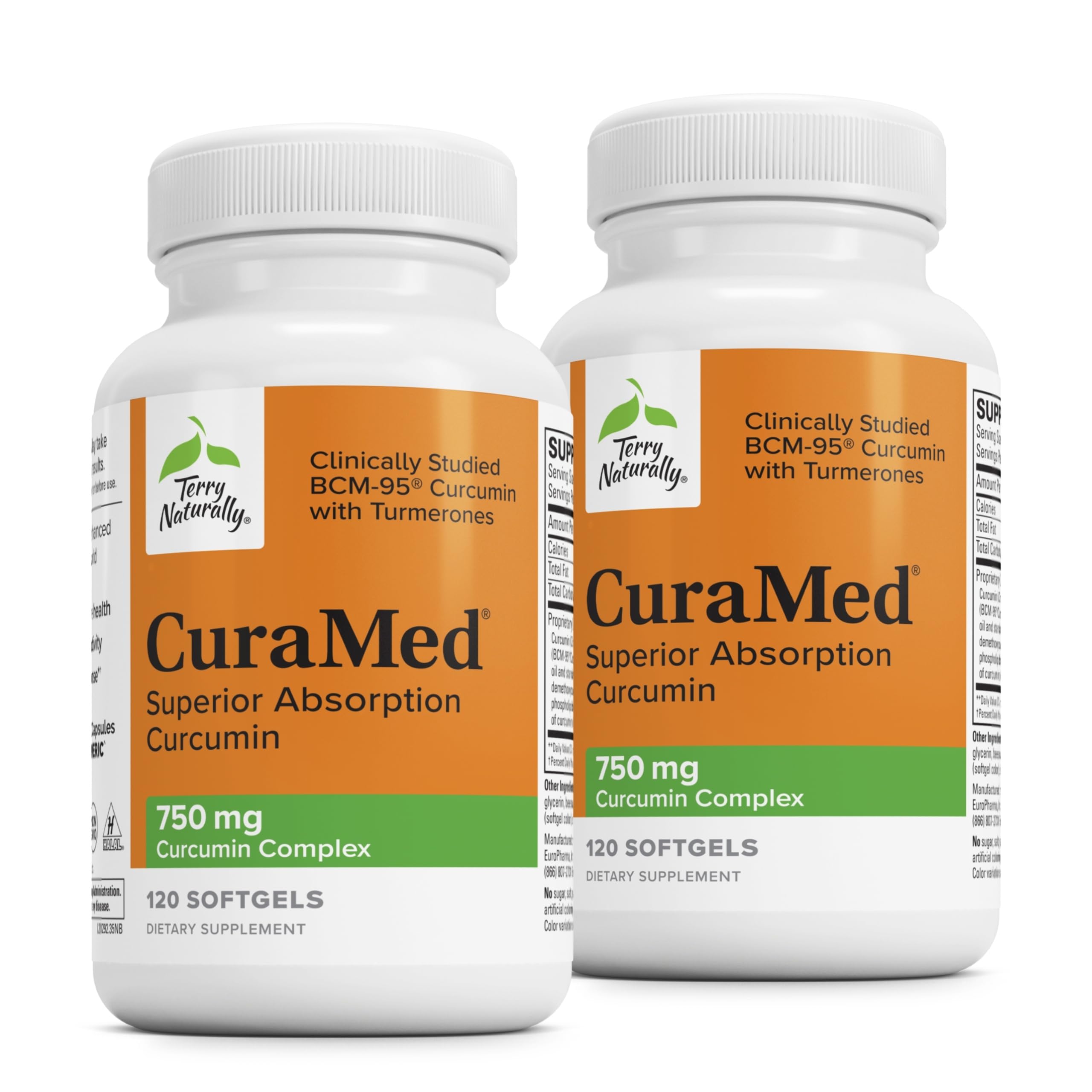 Terry Naturally CuraMed 750 mg bottle front view