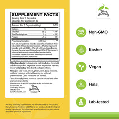 Close-up of BCM-95 Curcumin ingredient label