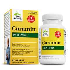 60-capsule bottle of Terry Naturally Curamin curcumin supplement