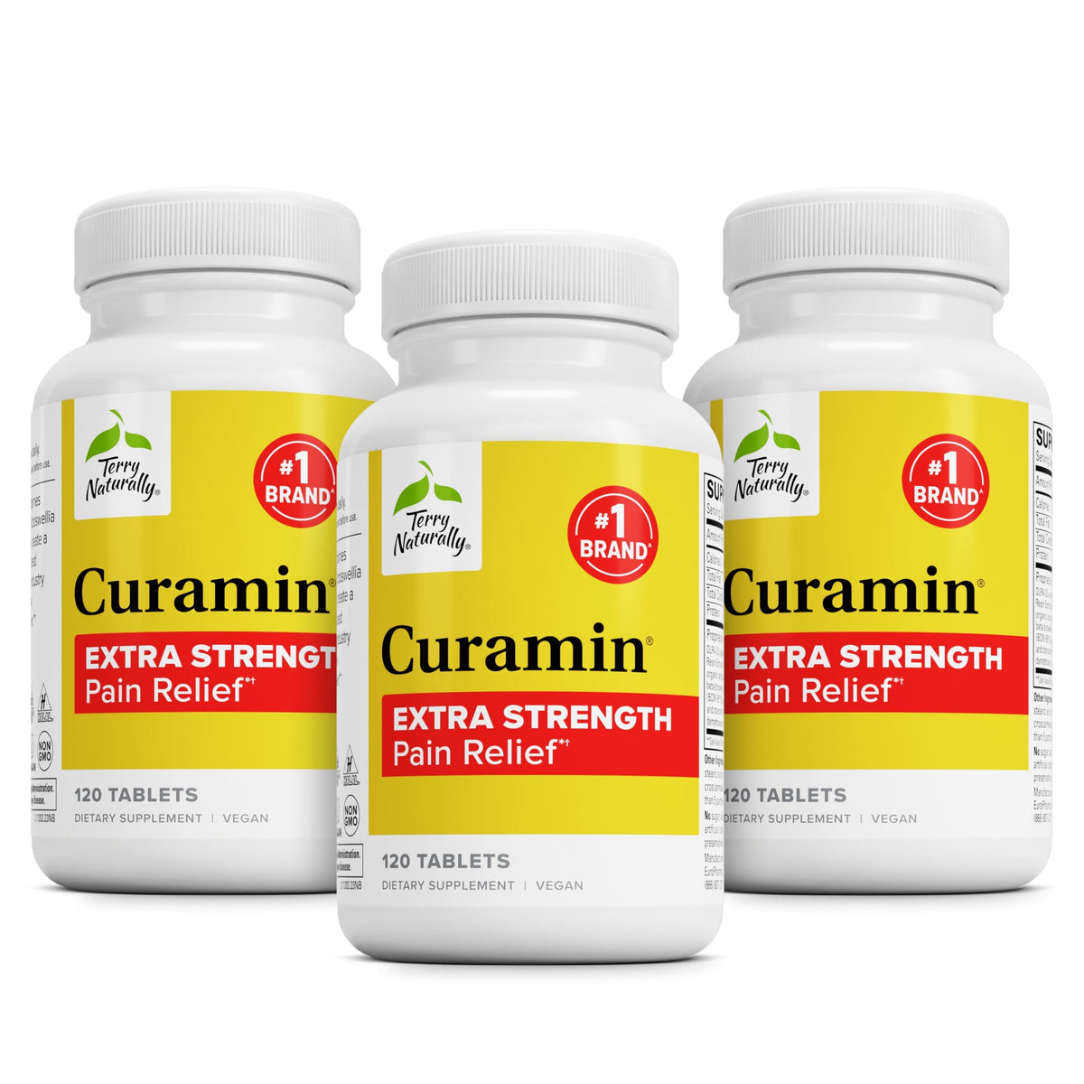 Product image: Terry Naturally Curamin Extra Strength bottle with 120 tablets (pack of 3)