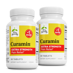 Front view of Terry Naturally Curamin Extra Strength bottle