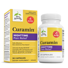 Terry Naturally Curamin Nighttime bottle with 30 capsules