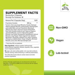 Front label of Terry Naturally Ayurvedic Digestive Formula bottle