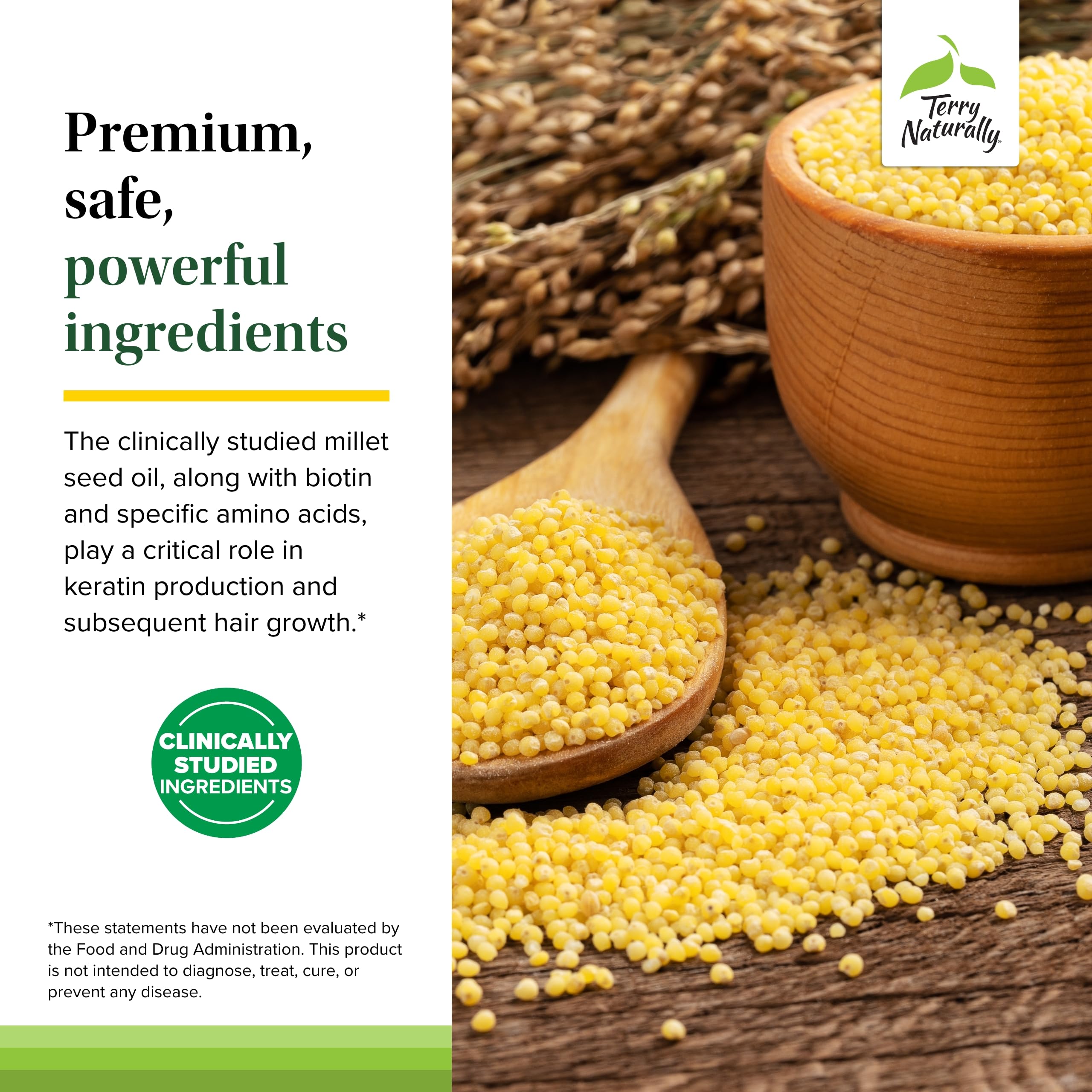 Vegan, allergen-friendly Terry Naturally label