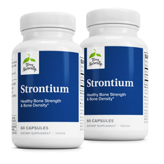 Terry Naturally Strontium bone health bottle and capsules