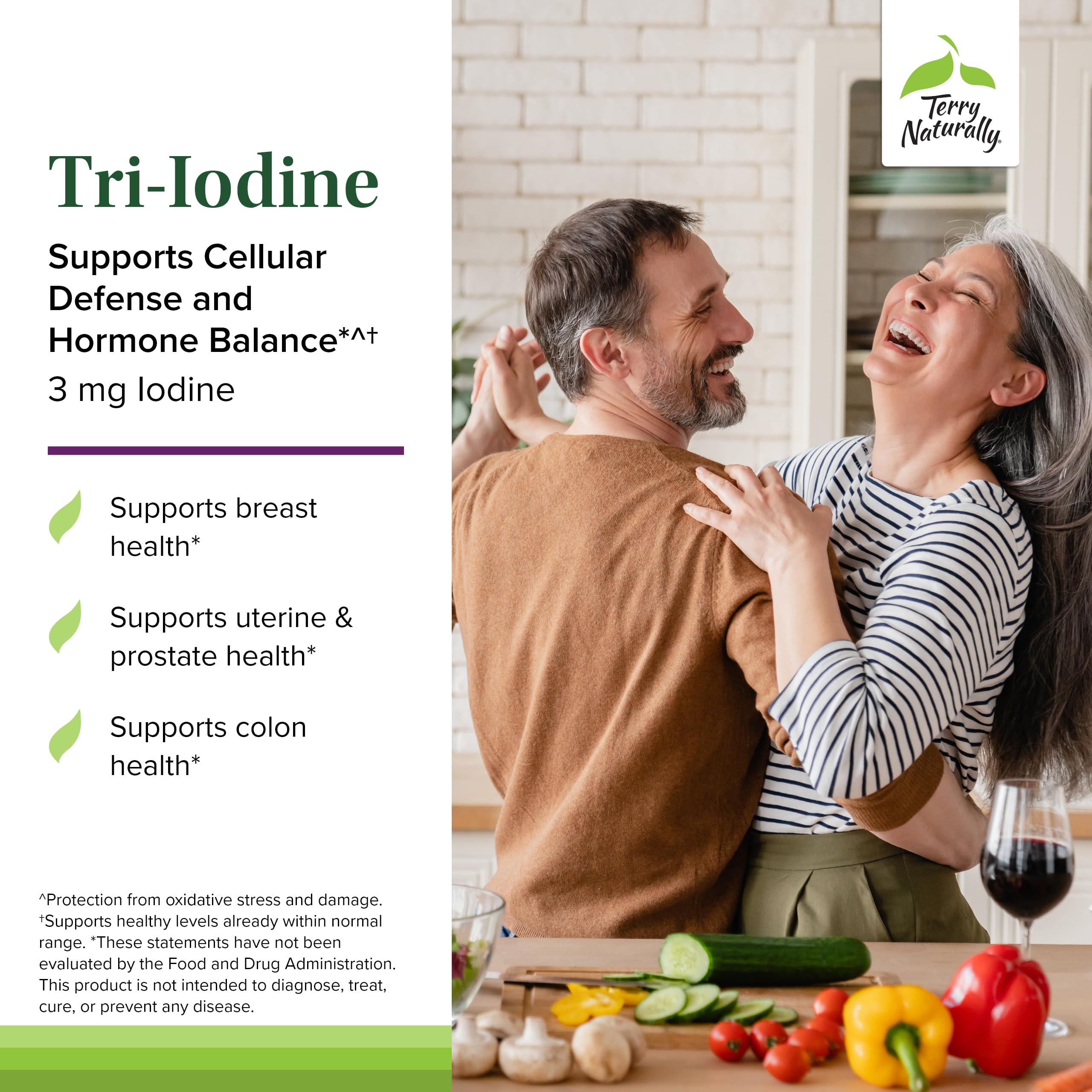 Graphic showing three forms of iodine for full-spectrum health