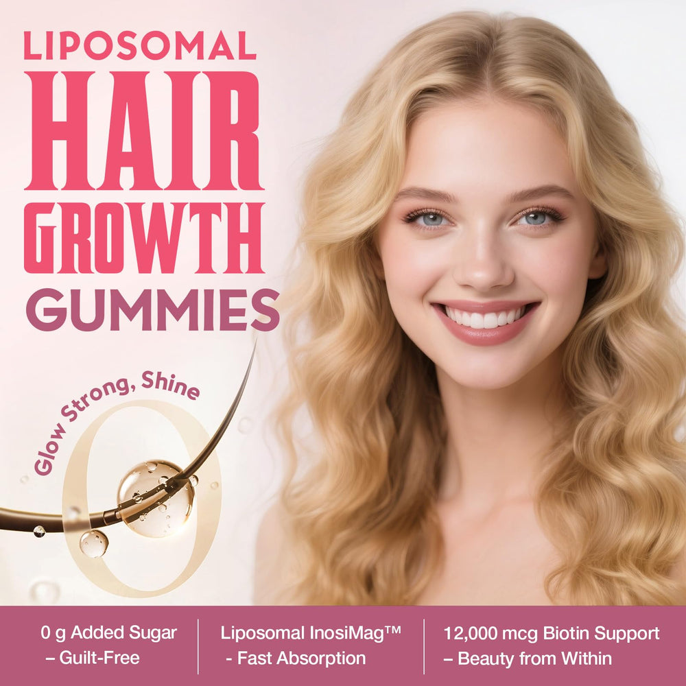 Strawberry-flavored liposomal hair growth chews