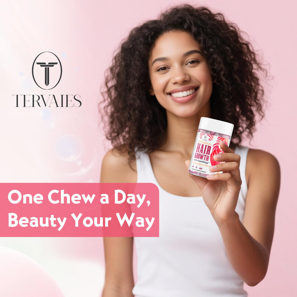 Hair growth vitamins for women and men supporting hair, skin, nails