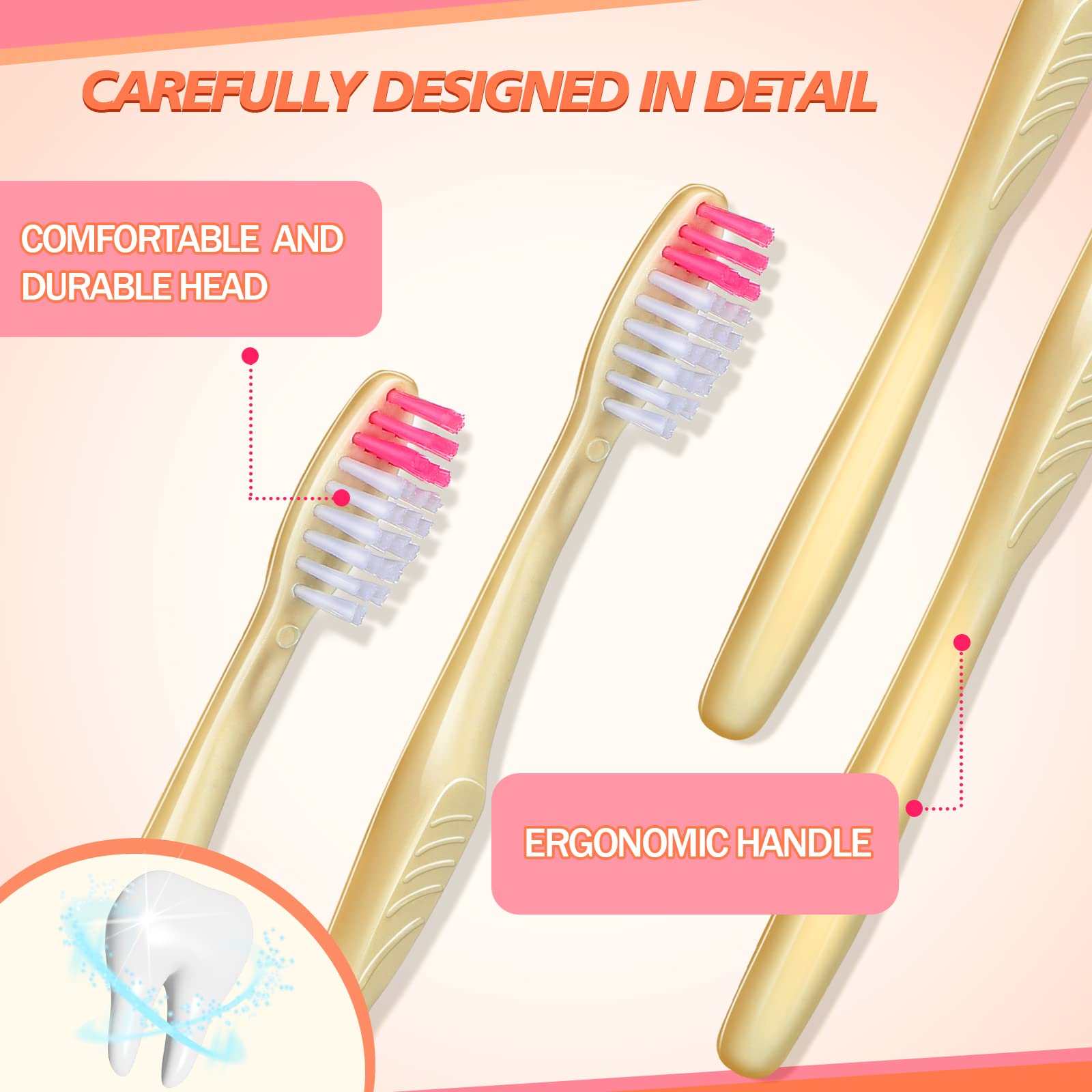 Bulk toothbrushes for hotels, camping, and donations