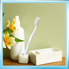 Lightweight Tessco disposable toothbrush with easy-to-hold plastic handle