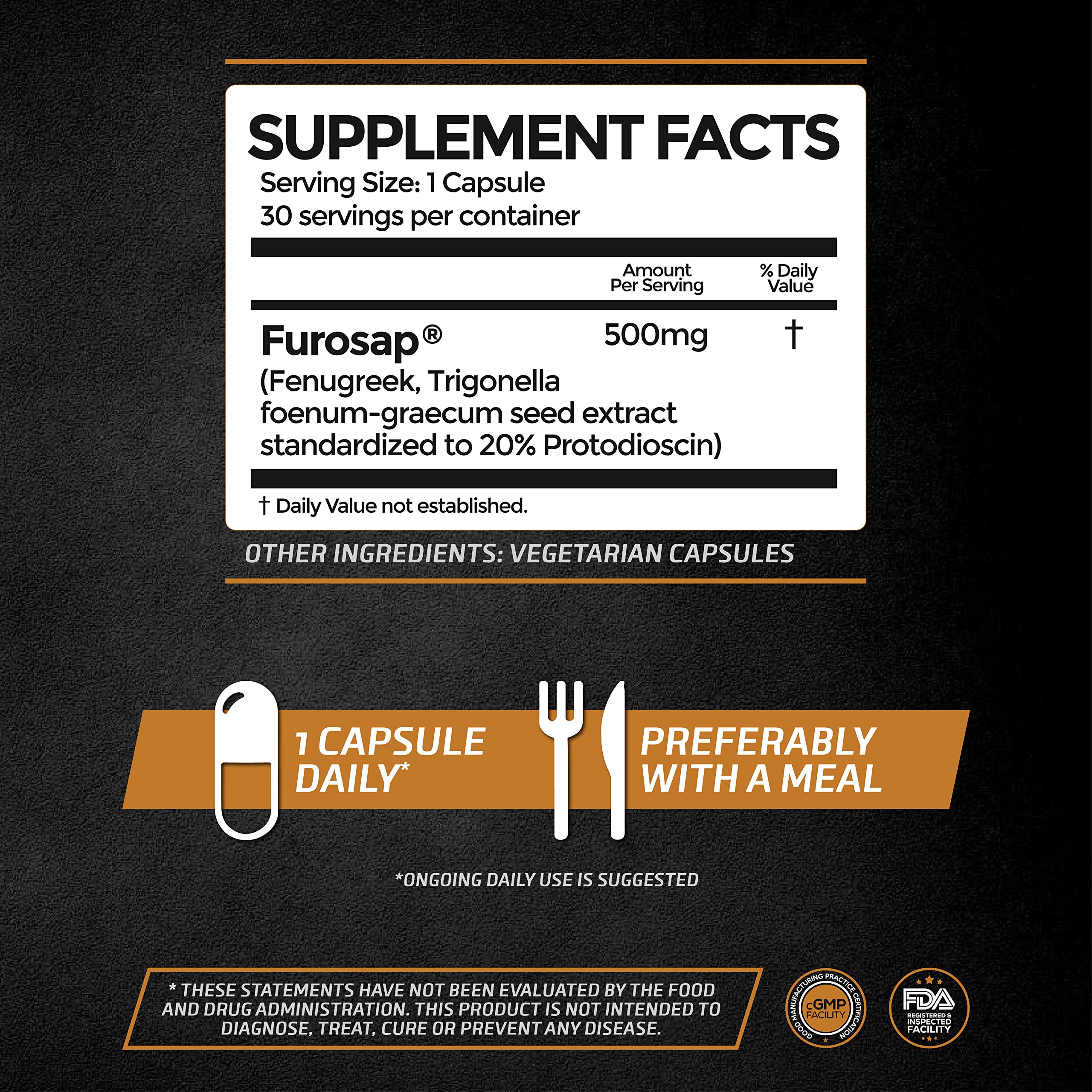Testodren capsules and fenugreek illustration