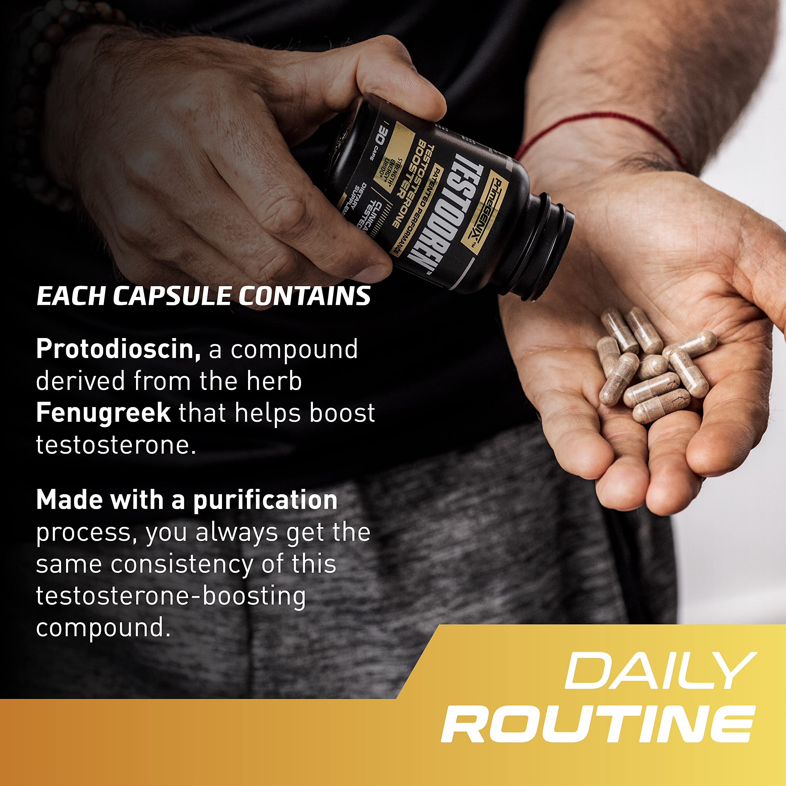 Lifestyle image of men training with Testodren supplement