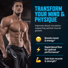 Energy and stamina concept for men's wellness