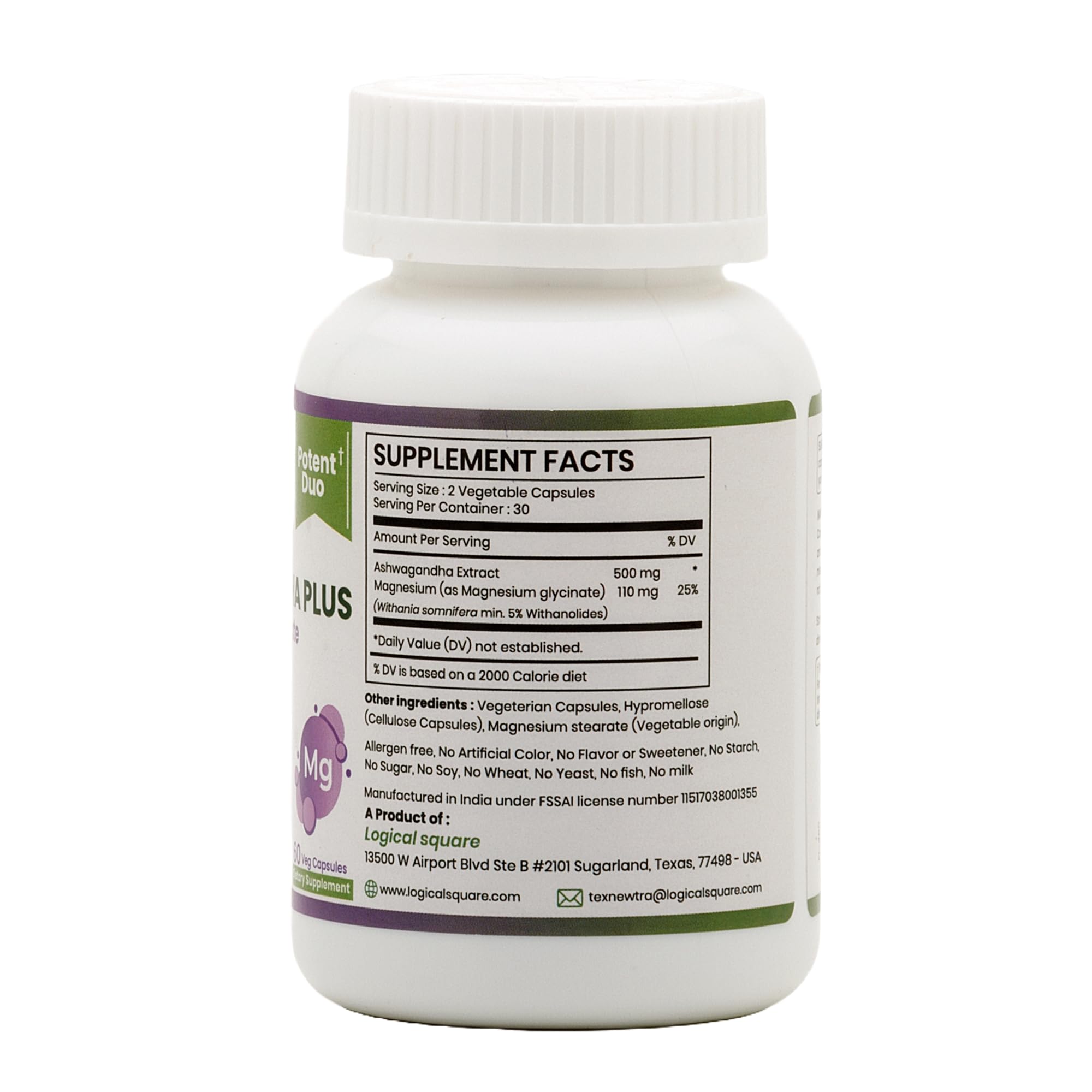 Bottle displayed on a retail-style shelf