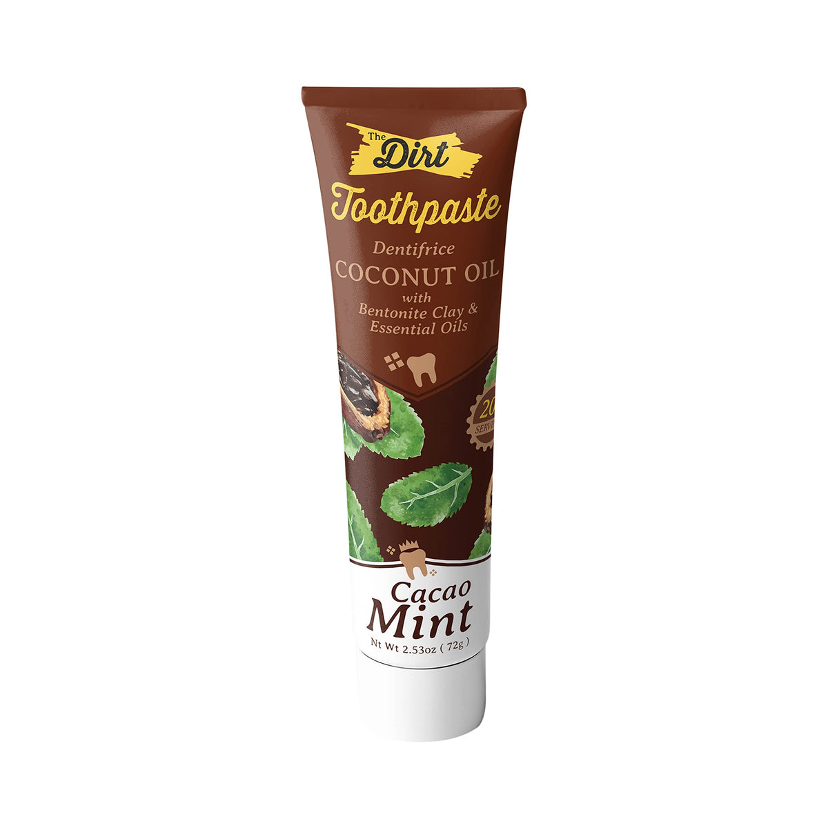 THE DIRT Coconut Oil Toothpaste 72g packaging