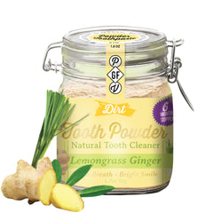 The Dirt Lemongrass Ginger tooth powder jar 51g