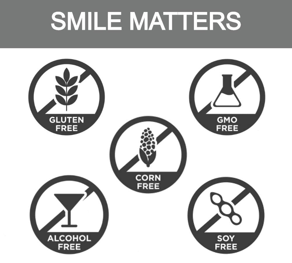 Healthy smile after using The Dirt Tooth Powder