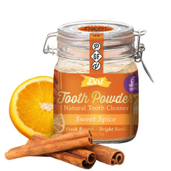 The Dirt remineralizing tooth powder Sweet Spice 51g jar front view