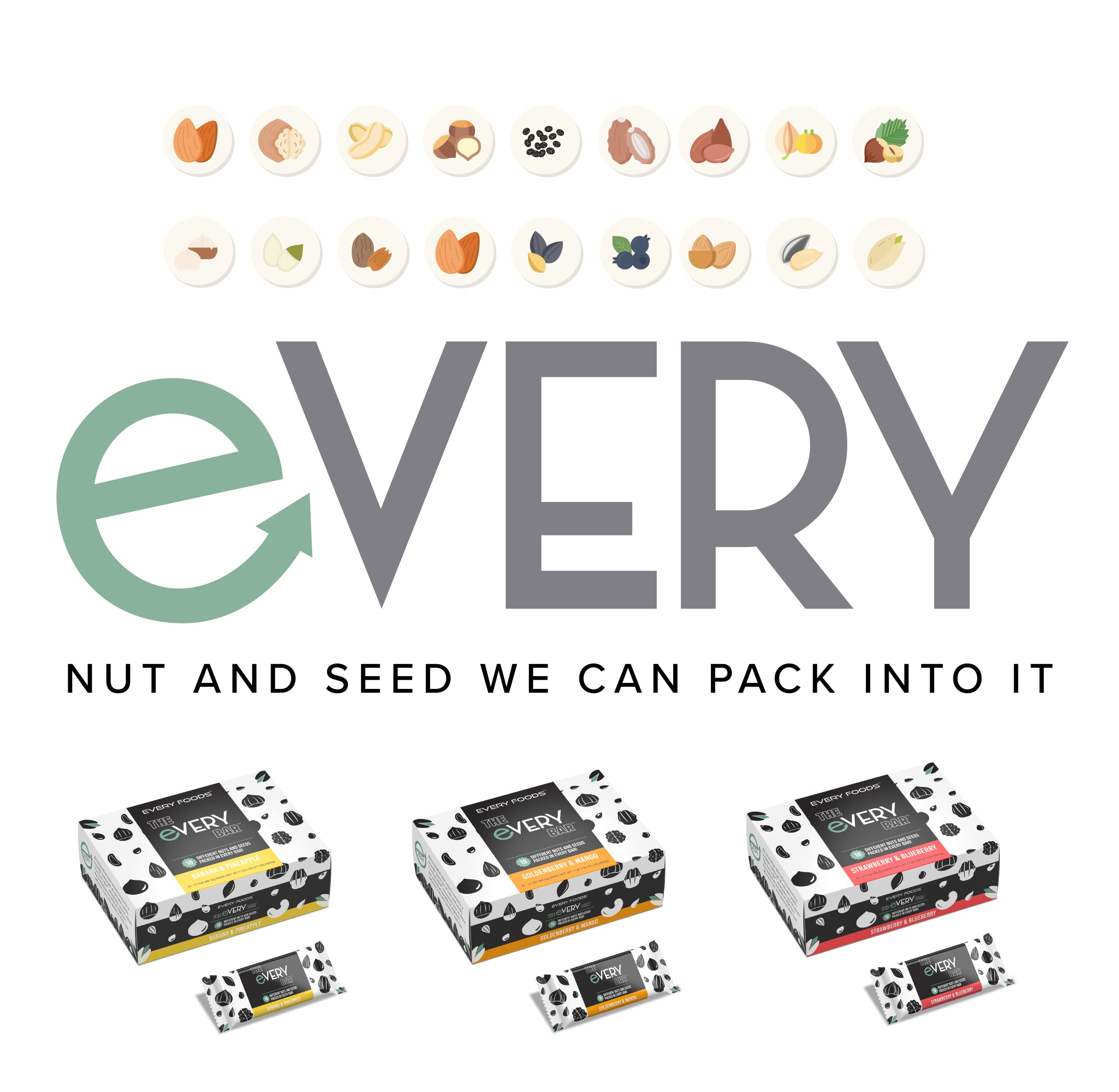 Vegan Plant-Based and Dairy-Free badge on The Every Bar