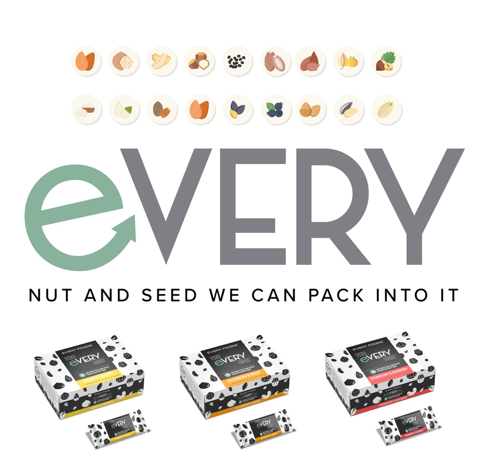 Vegan Plant-Based and Dairy-Free badge on The Every Bar