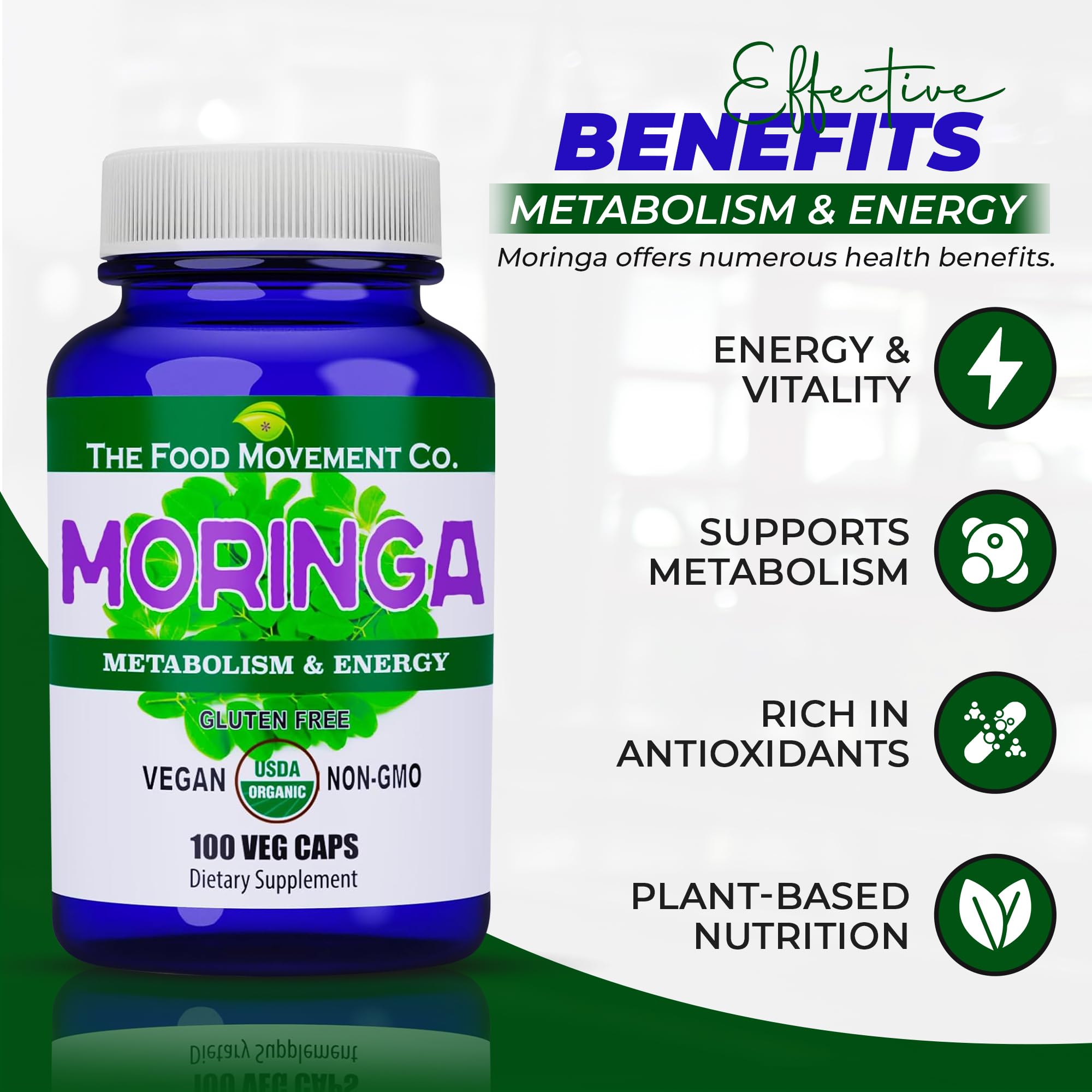 Packaging box for The Food Movement CO. Moringa