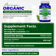 Moringa powder capsules from The Food Movement CO.