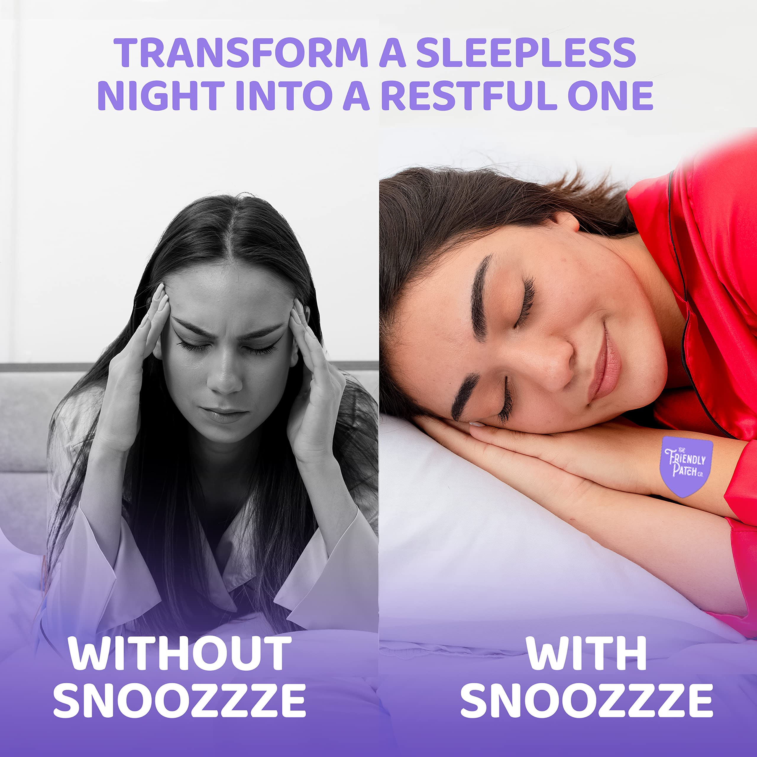 Sleep patch design with time-release technology