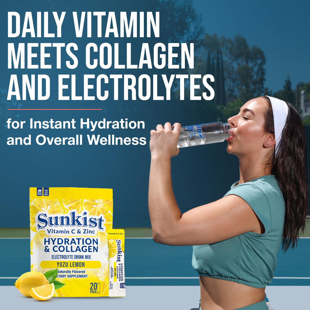 The Frozen Bean Sunkist hydration sticks pack for on-the-go wellness and flavor.