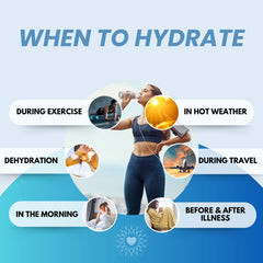 The Good Intentions Club glacieraide powder pouring into a glass for quick hydration.