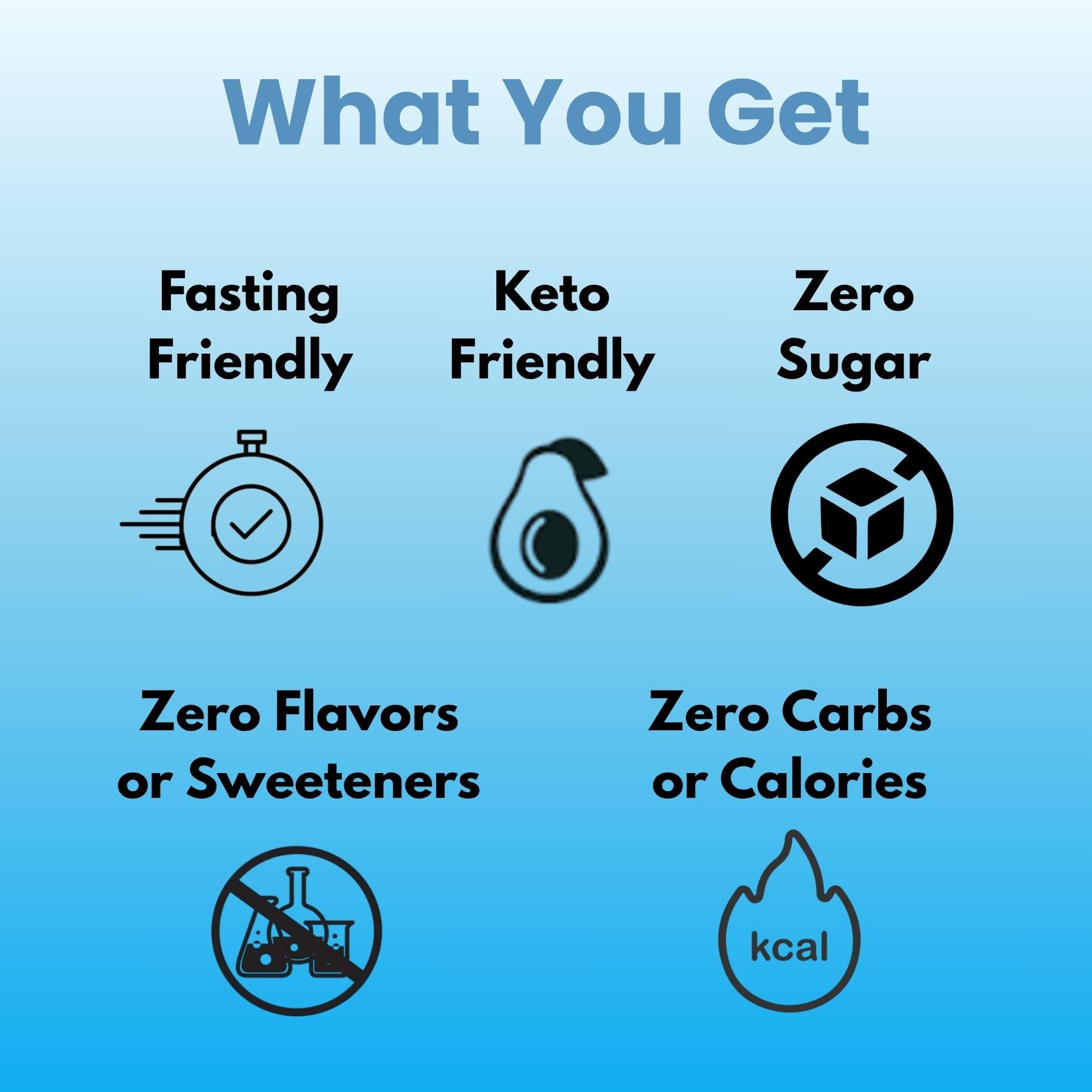The Good Intentions Club keto electrolytes measuring scoop for easy portion control.