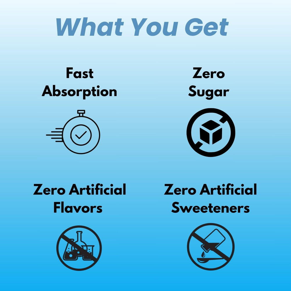 The Good Intentions Club Glacierade dissolves smoothly in water for hydration