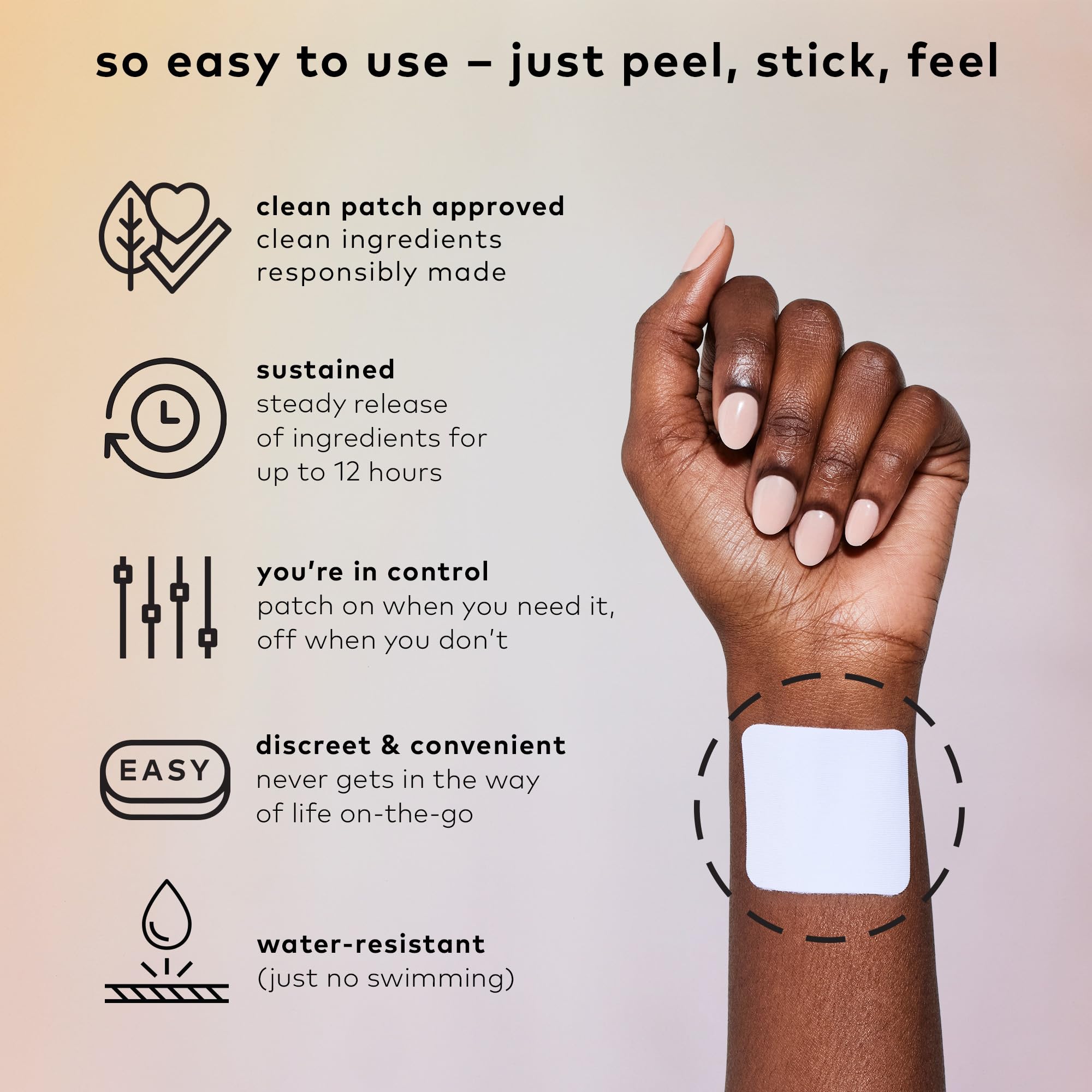 The Good Patch Active Patch pouch display shows 16 patches for versatile use.