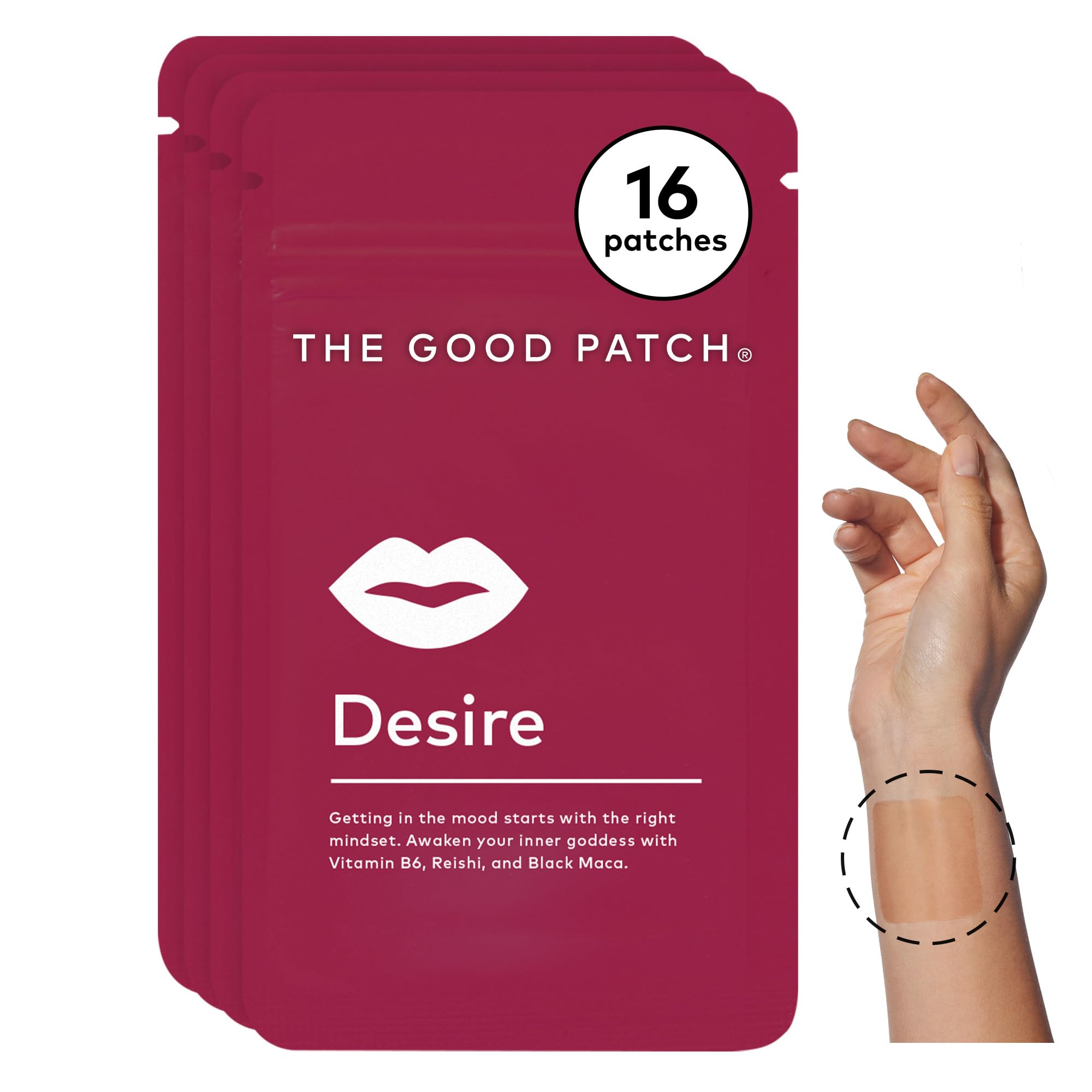 Close-up of The Good Patch Desire patch