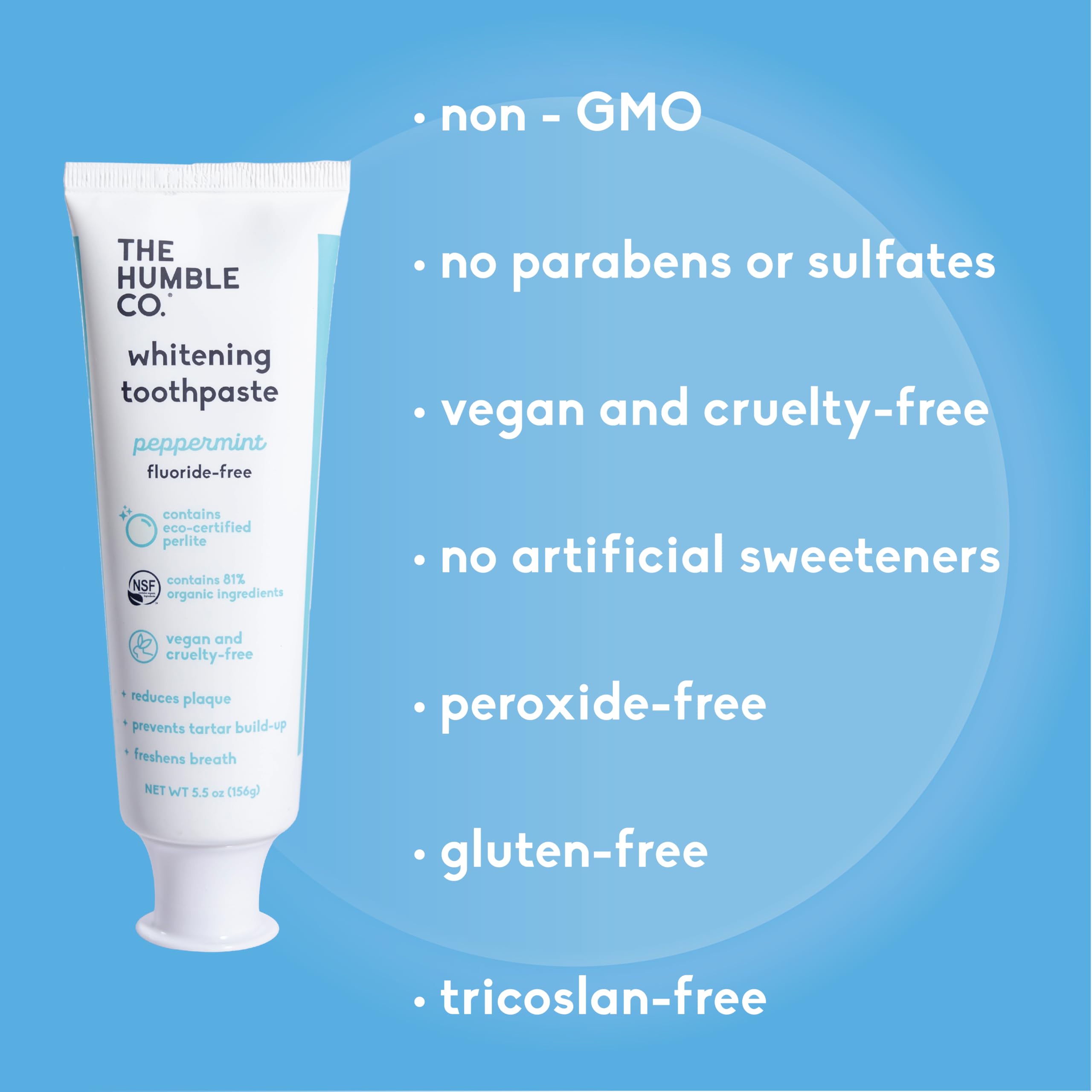 SLS free label on toothpaste packaging