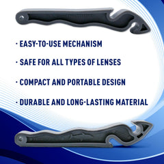 Protective microfiber cloth included with The Lens Shark