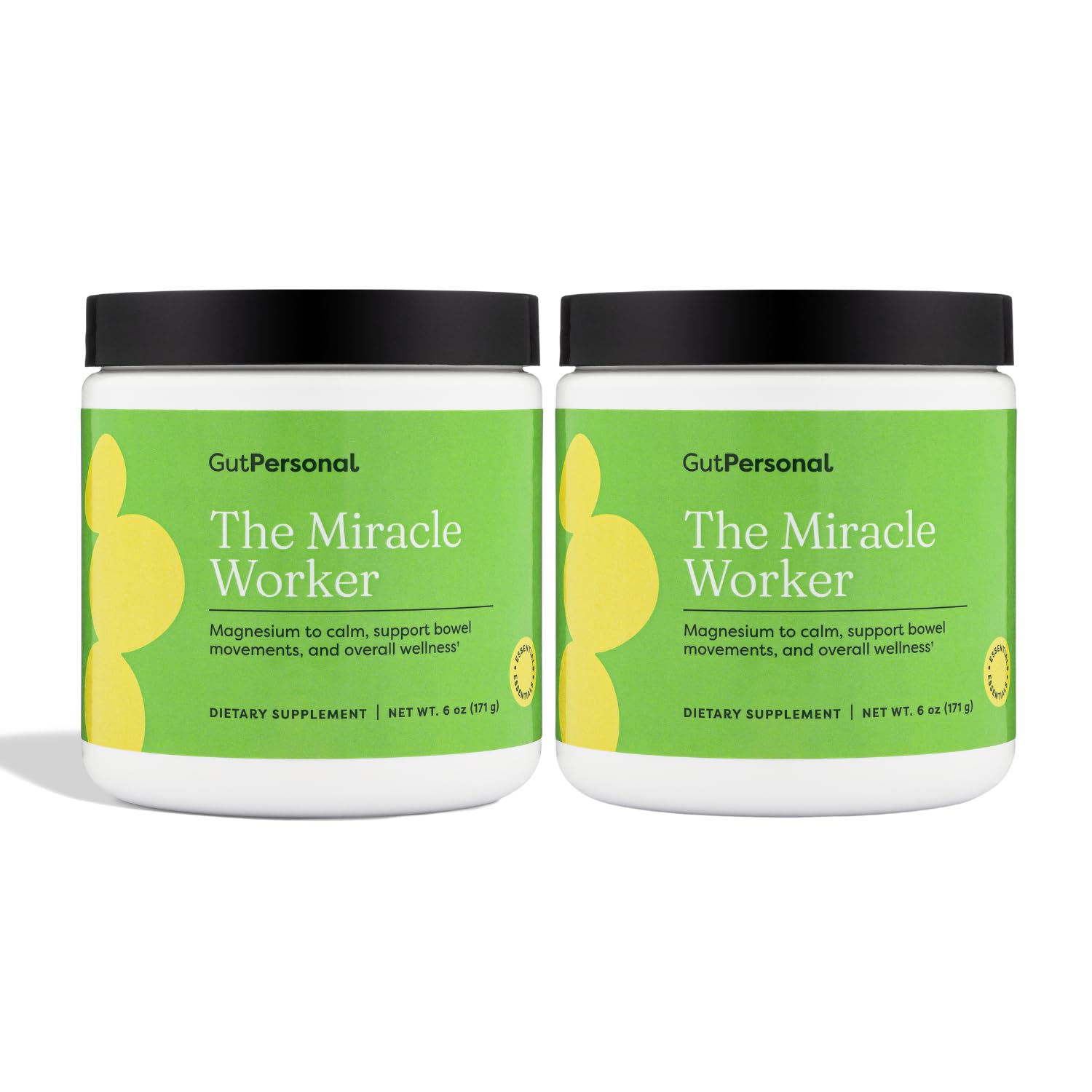 Product bottle of Miracle Worker Magnesium Powder in strawberry flavor