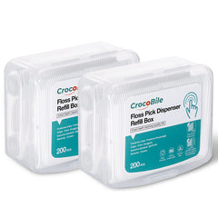 The New Floss Stick Refill Box 400-Count packaging
