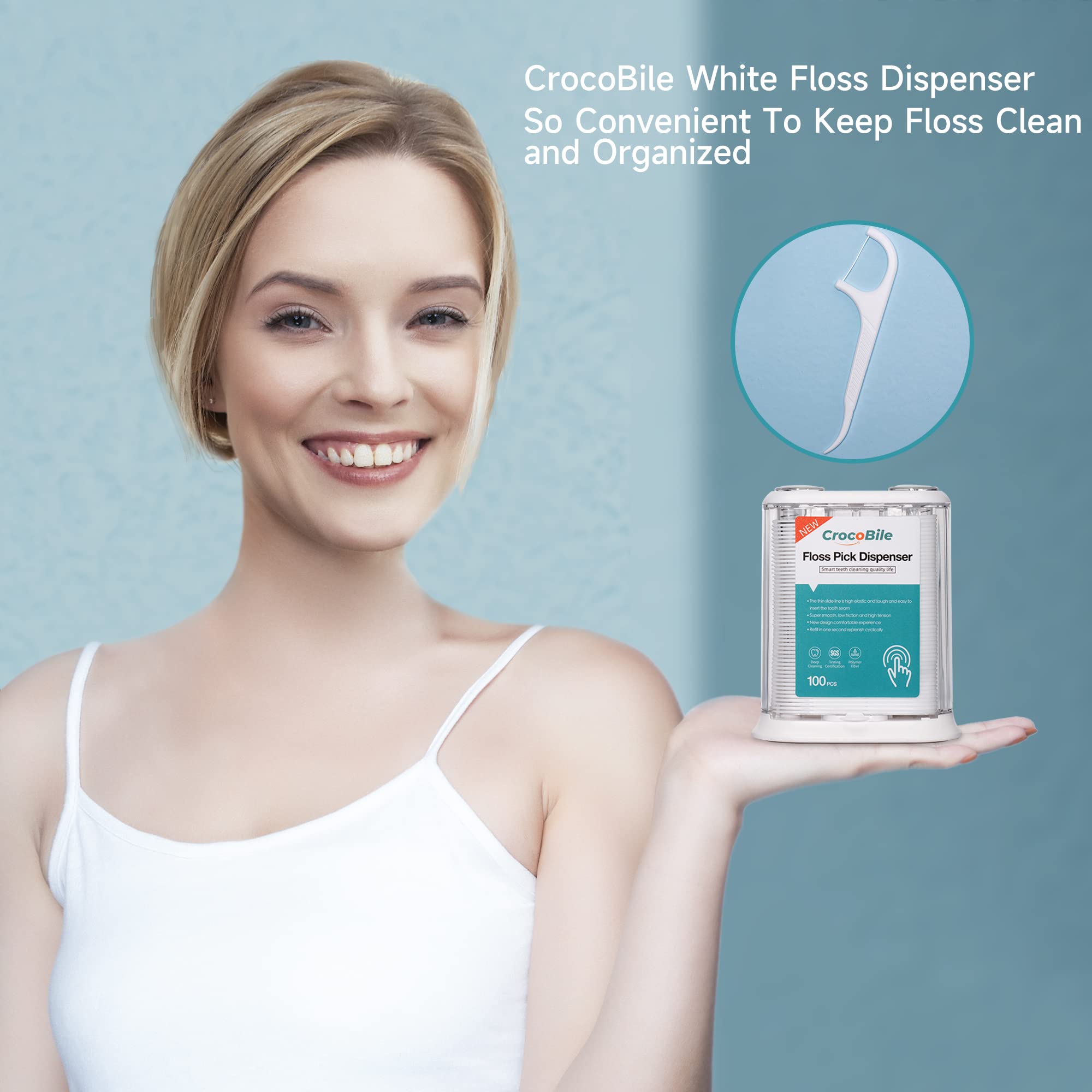 Two boxes totaling 400 CrocoBile floss picks