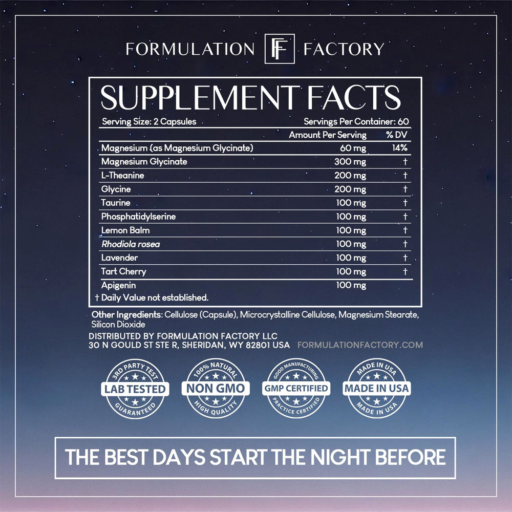 Illustration of Magnesium Glycinate and L-Theanine advantages